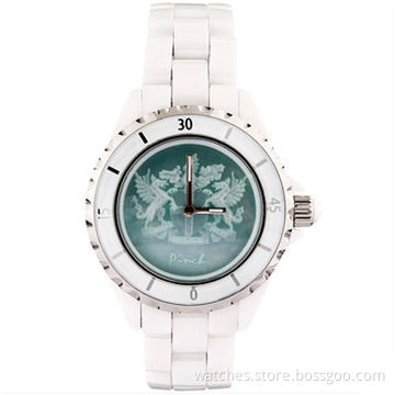 2014 New Fashionable Luxury High-quality Shell Cameo Designer Ceramic Watches for Women, Waterproof